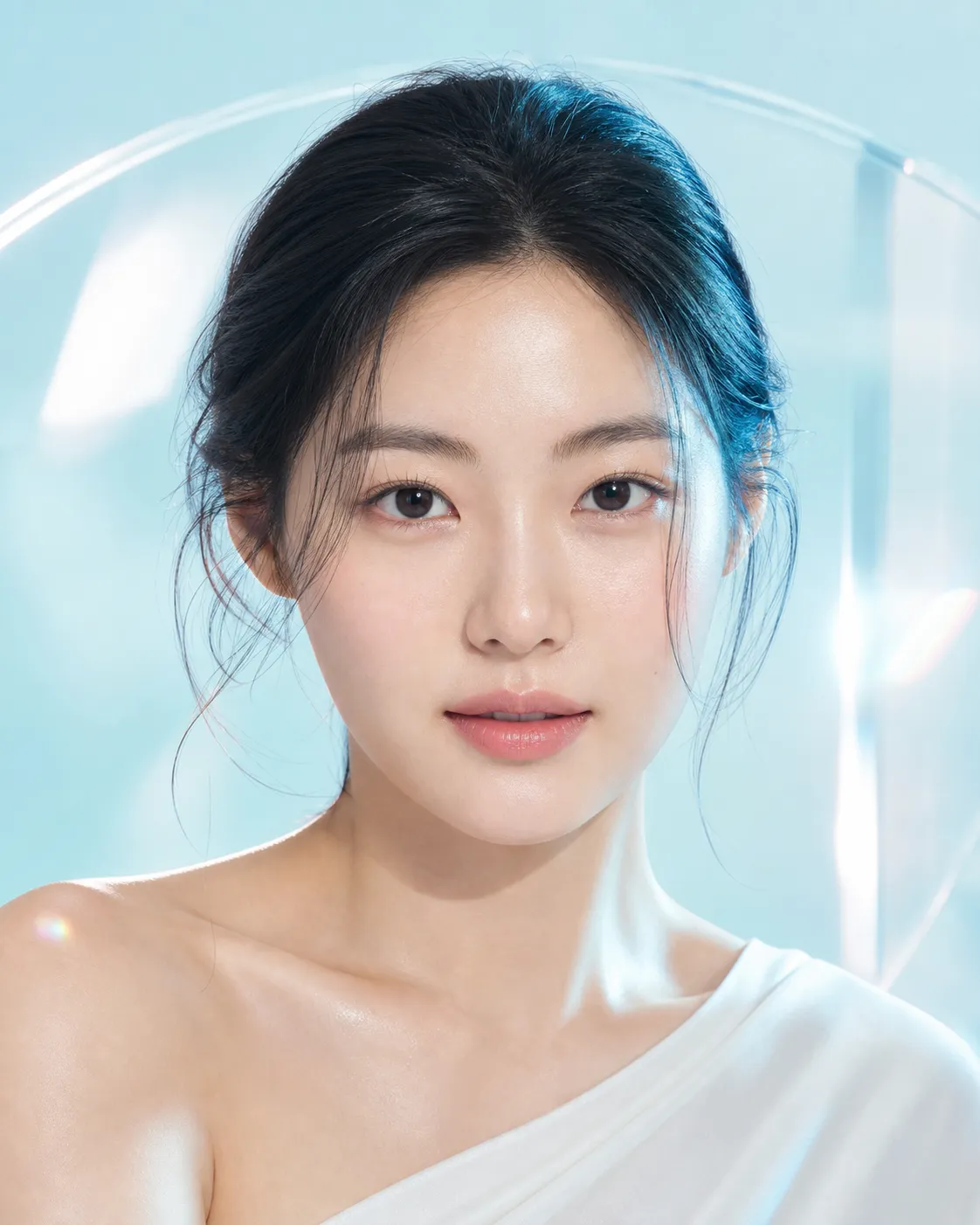 AQUAVEIL campaign portrait print